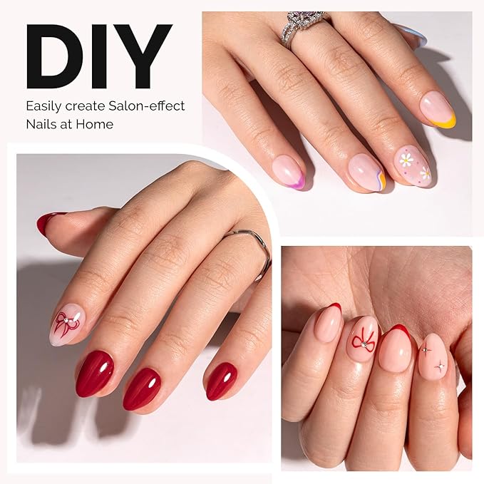 MelodySusie Extra Short Almond X Nail Tips - 300Pcs Clear Acrylic,Half Matte Full Cover Press on Nails for DIY Extension & Salon Use,15 Sizes Pre-Shaped for Long-Lasting Manicure