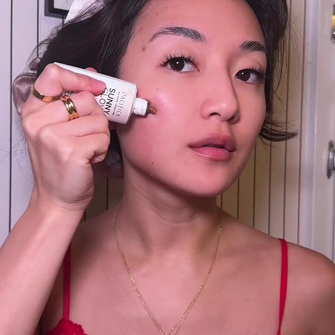 Pacifica Sunny Glow Liquid Face Bronzer Drops - Face Makeup Bronzing For Face & Cheeks for Instant Sun-Kissed Glow - Vitamin C & Glycolic Acid Infused Liquid Bronzer Illuminating Highlighting Clean