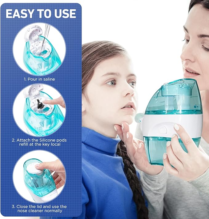100 Saline Packets and 12 Reusable Saline Pods Refills Set, Compatible with Navage Nasal Care - Includes 100 Count Salt Packets Sinus Rinse + 12 Pack Silicone Salt Pads Refill in Black & White & Blue