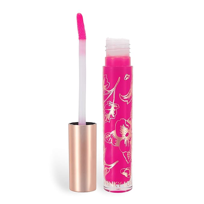 Winky Lux Prickly Pear Fruity Gloss pH Lip Stain, Non Sticky Lip Gloss, Tinted Lip Oil, Lip Lacquer, Yummy Fruit Lip Gloss, Jojoba Oil for Hydration & Shine, in Soft Vanilla Scent