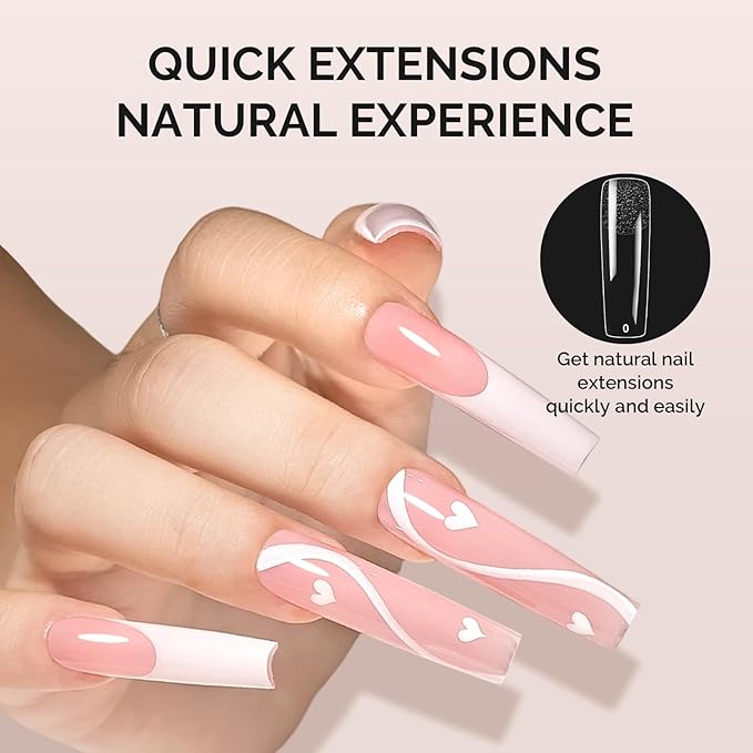 MelodySusie Long Square X Nail Tips - 288Pcs Clear Acrylic, Half Matte Full Cover Press on Nails for DIY Extension & Salon Use,12 Sizes Pre-Shaped for Long-Lasting Manicure