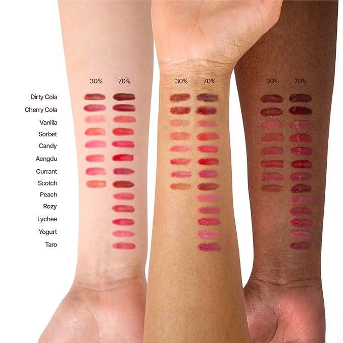 fwee 3D Voluming Gloss 30% (Sheer) | Aengdu 30% l High Shine, Non-Sticky Lip Gloss for Makeup | Long-Lasting, Moisturizing Gel Formula | 30%, 70% Pigment Options | 5.3g