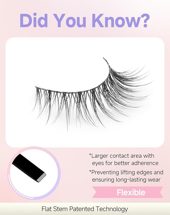 Natural Lashes Natural Eyelashes Natural Look Wispy Lashes Mink Lashes False Eyelashes Fake Eyelashes C Curl Lashes Strip Lashes Pure-03