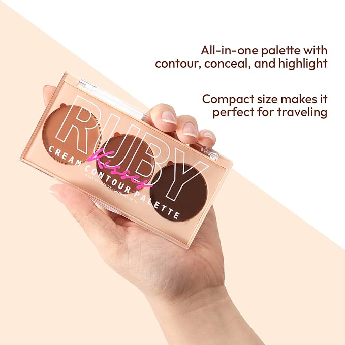 Ruby Kisses Contour Palette 3-in-1 Contour, Conceal, Highlight