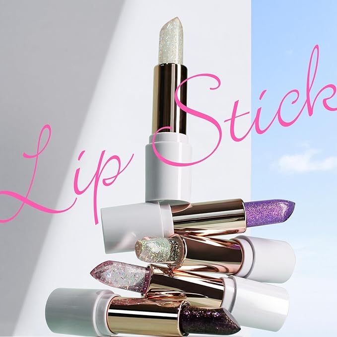 Purple Shimmer Lipstick,Ph Mood Magic Color Lipstick(5#)