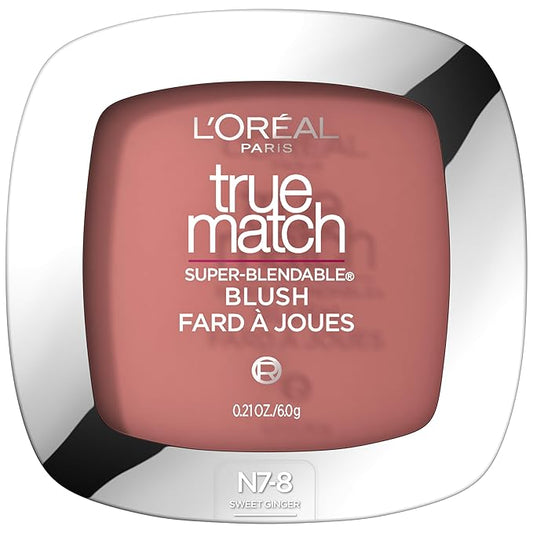 L'Oreal Paris True Match Super-Blendable Powder Blush, Sweet Ginger, 0.21 Oz (Packaging May Vary)