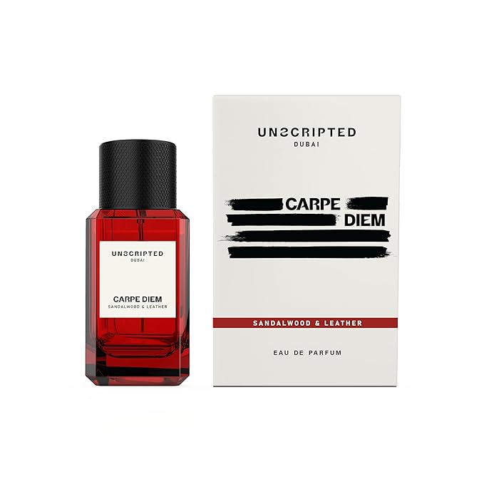 Unscripted Carpe Diem - Perfume For Men And Women - Women Perfume with Amber, Cedarwood, Leather Notes - Bold, Long-Lasting Mens Cologne - 1.7 oz