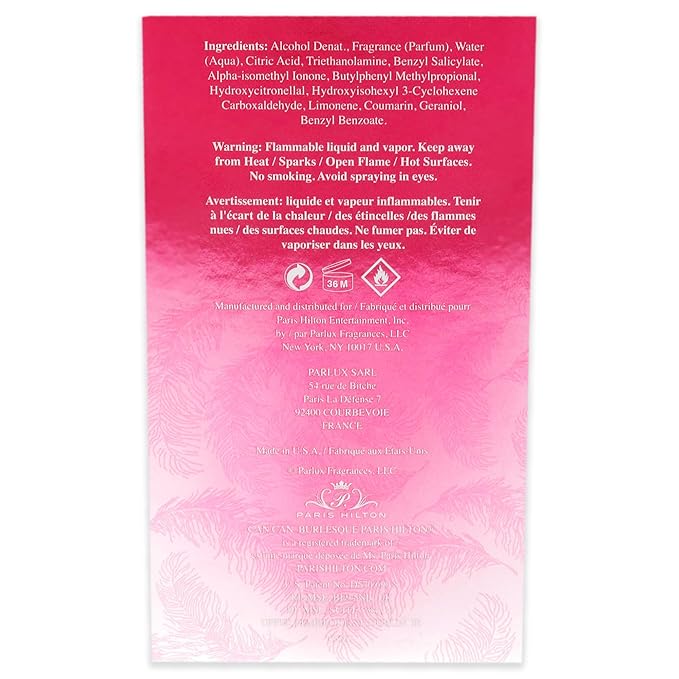 Paris Hilton Can Can Burlesque Eau De Toilette Spray for Women, 3.4 Ounce