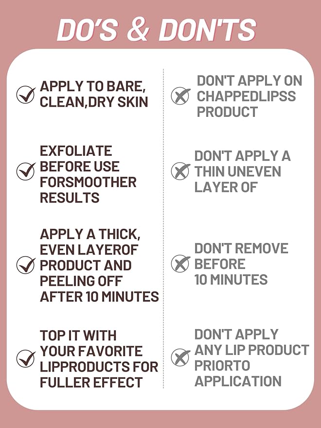 Lip Stain Peel Off Lip Liner Stain with Tweezer, Long Lasting Matte Lip Tint Tattoo, Highly Pigmented Color Lip Makeup, Waterproof Lipstick, Transfer-proof Lipstain for Women, Brown