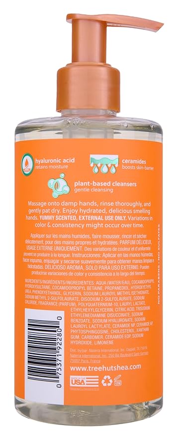 Tree Hut Tangerine Serum Infused Hand Wash, Nourish & Hydrate Hands with Strengthening Skin Care, Long Lasting Scent, Cleanse & Lock in Moisture, 11 fl oz.