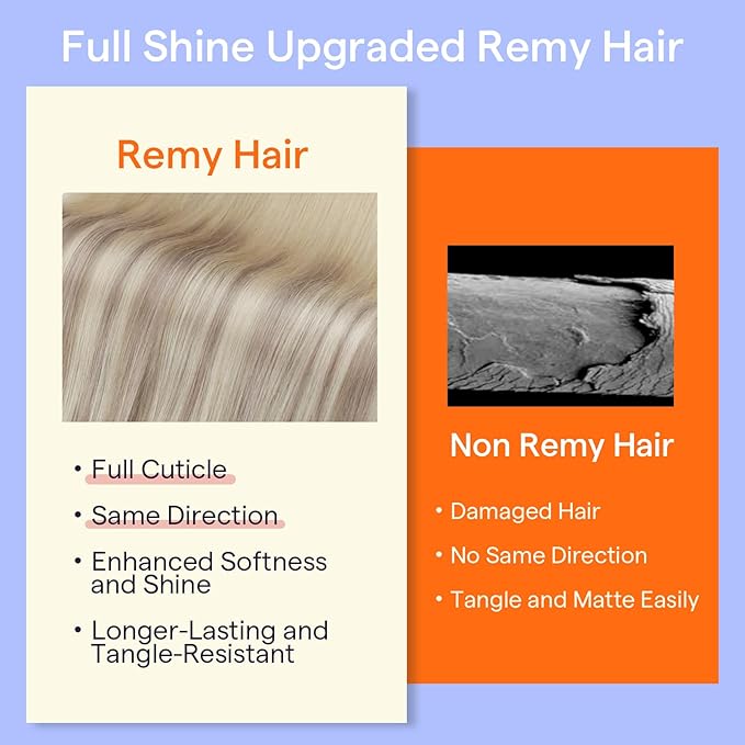 Full Shine Clip in Blonde Hair Extensions Real Human Hair Clip in Extensions for Short Hair Balayage Ash Blonde Double Weft Brazilian Straight Hair Extensions 12 Inch 7 Pcs 95 G