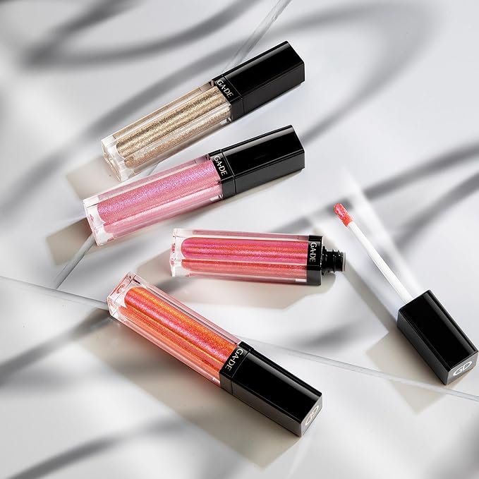 GA-DE Crystal Lights Lip Gloss, 812 - Enriched with Light-Reflecting Crystal Pearls - Smooth Silky, Rich Color - Moisturizes and Adds Shine - 0.2 oz