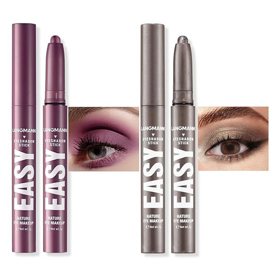 Jolilab Eyeshadow Stick Set, 8 Colors Matte Professional Bright-Colored Contouring and Highlight Stick, Cream Waterproof Long Lasting High Pigmented Eye Shadow. (2, 18-21)