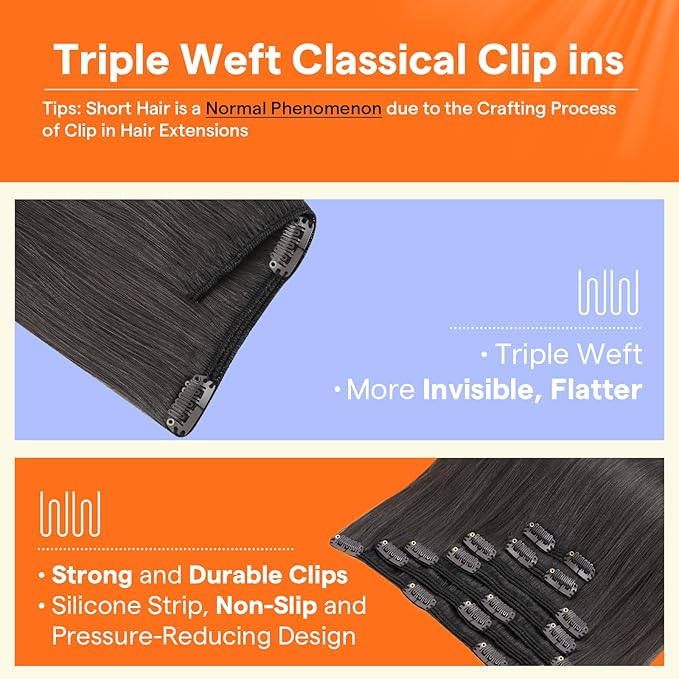 Full Shine Real Hair Extensions Brunette 22 Inch Mocha Brown Clip ins Real Human Hair Black Women 120 G 7 Pcs