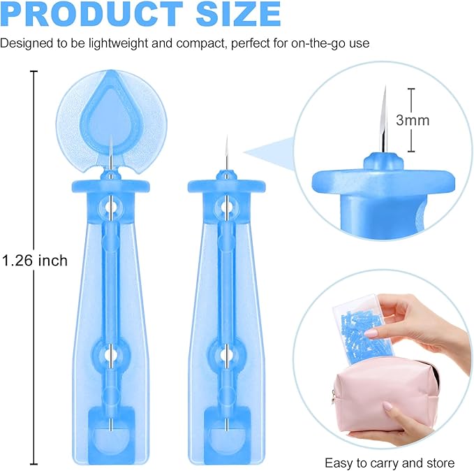 100PCS Disposable Acne Needle & 144 Dots Pimple Stickers - Ultrafine Pimple Popper Needle