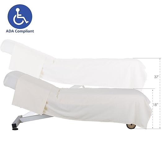 EarthLite Ellora Electric Lift Massage Table with Manual Tilt, Made in USA, 30" x 73, Black