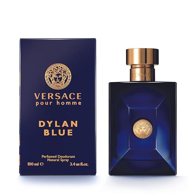 Versace Pour Homme Dylan Blue for Men 3.4 oz Perfumed Deodorant Spray