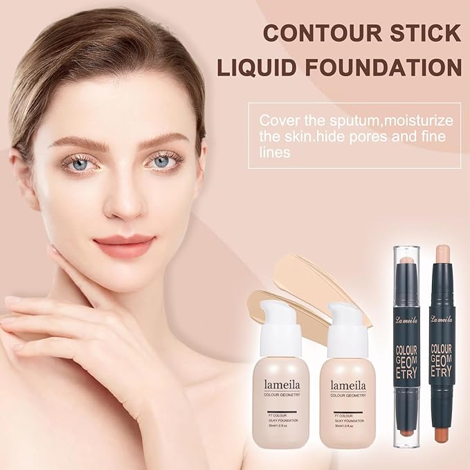 Makeup Set Makeup Kit for Women Full Kit Makeup Sets for Teens Teenagers Eyeshadow Palette Lip Gloss Foundation Mascara Eyeliner Contour Stick Makeup Kits