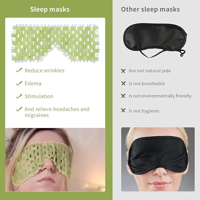 Jade eye mask 2pcs -