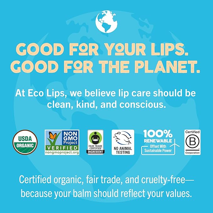 Mongo Kiss USDA Organic Lip Balm Set 8-pack (0.15 oz. each) with Mongongo Oil & Cocoa Butter to Moisturize Chapped Lips | Made in USA by Eco Lips - Honey Vanilla