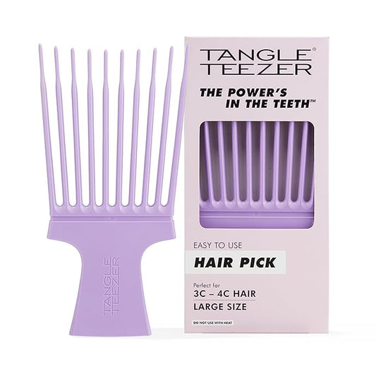 Tangle Teezer Hair Pick, Adds Lift, Volume, Preserves Curl, Reduces Frizz, for Curly Hair Types, Lilac
