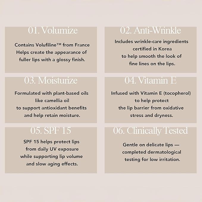 A'Prep Healthy Glow Lip Treatment – Lightweight Moisturizer SPF 15, Non-Sticky Lip Balm for Hydrating & Nourishing Care, Korean Skincare, 10ml 0.34fl. oz.