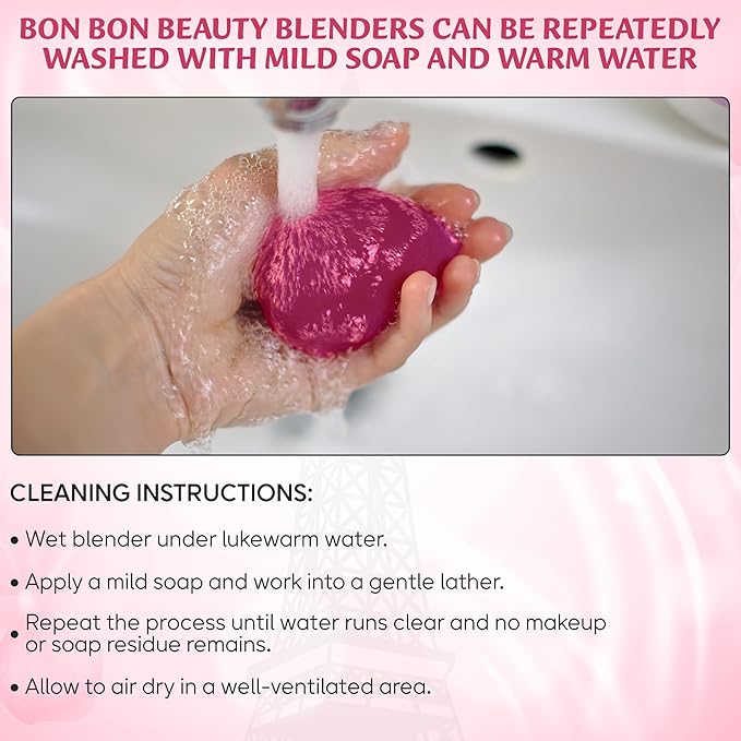 6Pcs Makeup Sponges for Foundation and Blending Powder, Cream and Liquid - Latex Free, Vegan and Super Soft Makeup Blender Beauty Sponges - Multicolored Beauty Blender Sponge Set | Dry & Wet Multi-Use