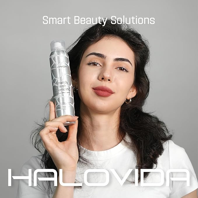 HALOVIDA Dry Shampoo for Women, No White Residue Instantly Fresh Shampoo Spray, Absorb oils, Refreshing Volumizing Hair Dry Shampoo 5.07 FL.OZ (Pack of 4)