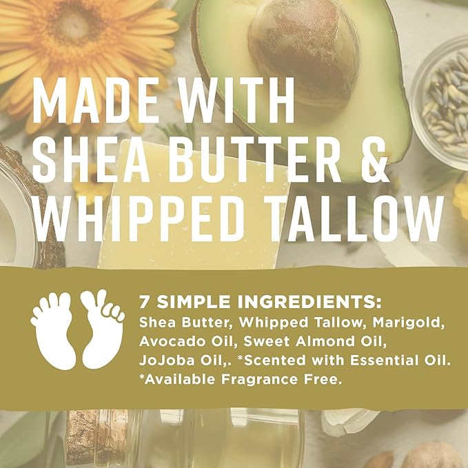 Sun & Done Whipped Beef Tallow for Skin - After Sun Care with 7 Simple Ingredients Including Shea Butter & Lavender | Sun Burn Healing Cream, After Tanning Lotion, After Sun Lotion, Gel, Moisturizer