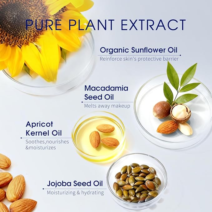 Pier Auge Cleansing Oil | Oil Cleanser for Face | Dissolves Face + Eye Makeup and Sunscreen | For All Skin Types,198ml 6.7fl oz