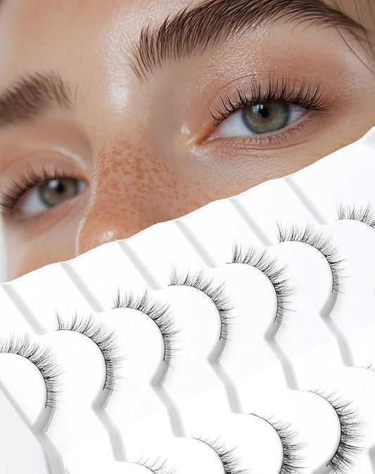 Natural False Lashes Natural Looking False Eyelashes Short Eyelashes Light-09