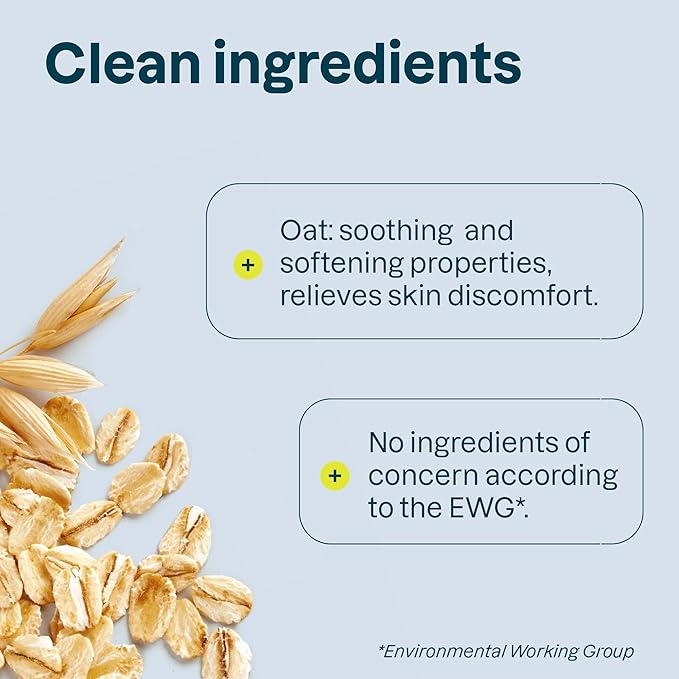 ATTITUDE Body Wash for Sensitive Skin, EWG Verified Shower Gel, Soothing Oat, Dermatologically Tested, Plant and Mineral-Based, Vegan Personal Care, Aluminum Bottle, Unscented, 16 Fl Oz