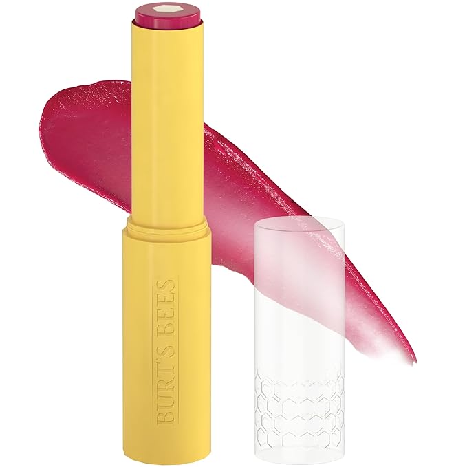 Burt’s Bees Stocking Stuffers, Tinted Boosted Balm, Cheeky Cherry, Hydrating Tinted Lip Balm, 24 Hour Lip Moisturizer with Responsibly Sourced Beeswax, 100% Natural Origin, 1 Count, 0.16oz