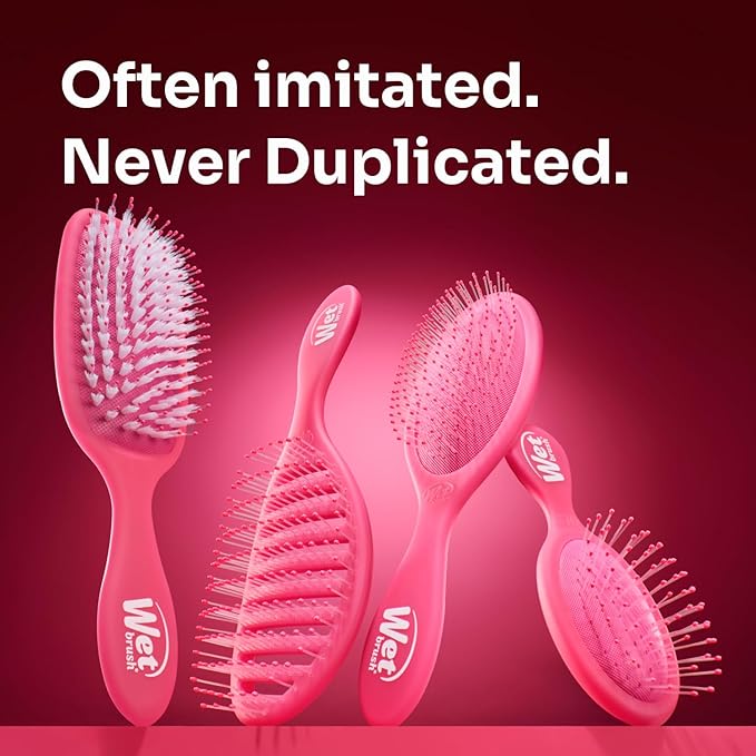 Wet Brush Original Detangler Hair Brush, Amazon Exclusive Aqua- Ultra-Soft IntelliFlex Bristles-Detangling Hairbrush Glides Through Tangles - All Hair Types (Wet & Dry Hair) - Women & Men (Pack of 2)