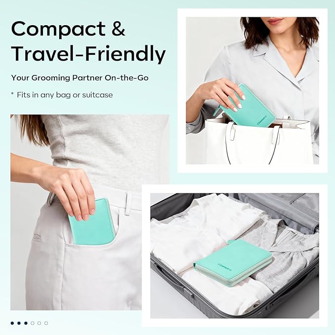 FAMILIFE Manicure Kit for Women, Professional Manicure Set Nail Clippers Set 11 in 1 Stainless Steel Pedicure Tools Nail Kit Men Grooming Tool with Portable Green Travel Case for Home, Travel