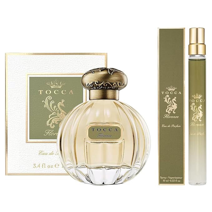 Tocca Florence Perfume Set for Women, 100 ml (3.38 oz) + 10 ml (0.34 oz) - Classic Floral, Bergamot, Pear, Gardenia Fragrance ($172 Value)