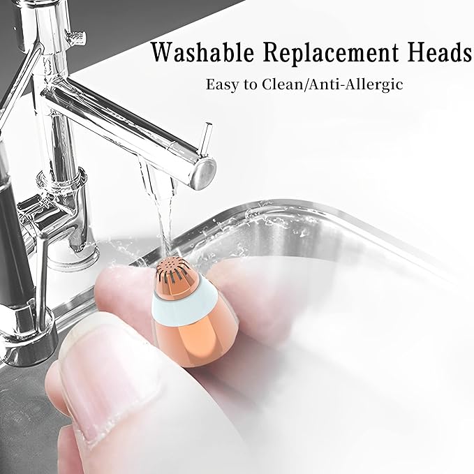 Eyebrow Hair Remover Replacement Heads for Finishing Touch Flawless Facial Hair Remover,Painless Replacement Blades for Flawless Brows Hair Removal,with Cleaning Brush,As Seen On Tv(4 Count).