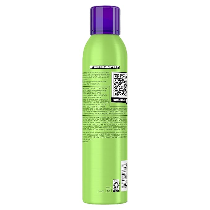 TIGI Bed Head Foxy Curls Curly Hair Mousse for Strong Hold 8.4 oz