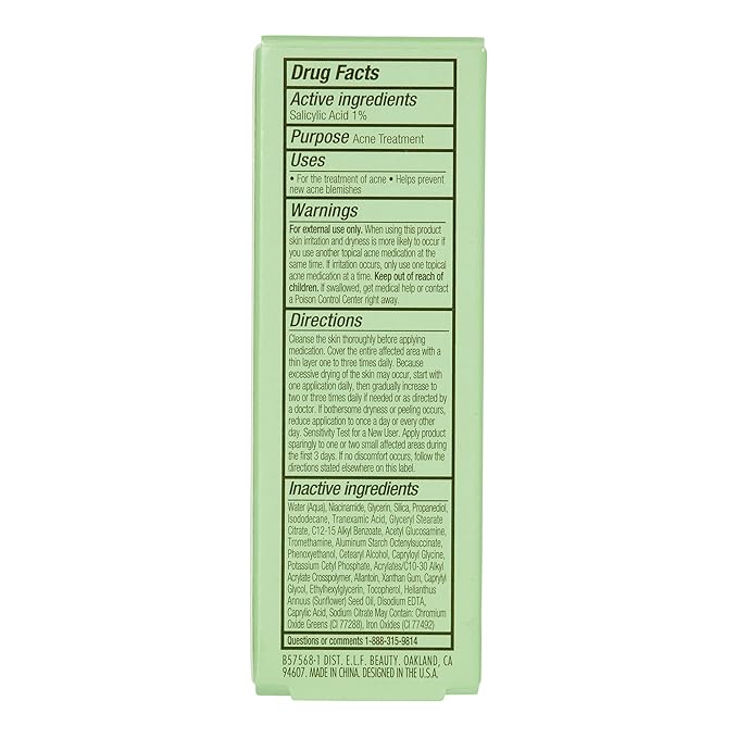 e.l.f. SKIN Blemish Breakthrough Calming Water Cream Mini, Lightweight Blemish-Fighting Face Moisturizer, Prevents New Blemishes & Calms Skin