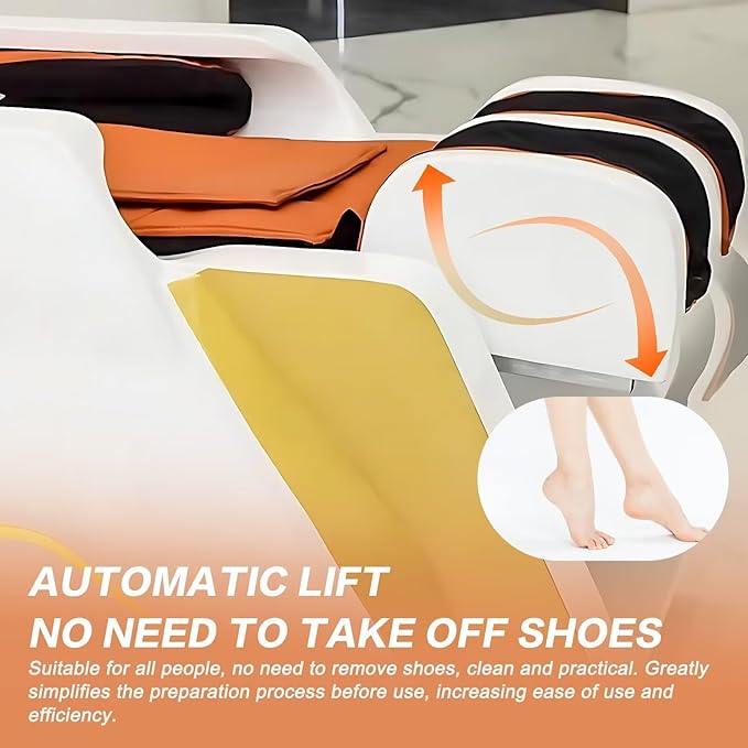 Massage Shampoo Bed and with Modern Unique Simple Design,Head Spa Equipment and Ceramic Basin Includes Smart Massage Design(Water Cycle,Fumigation)