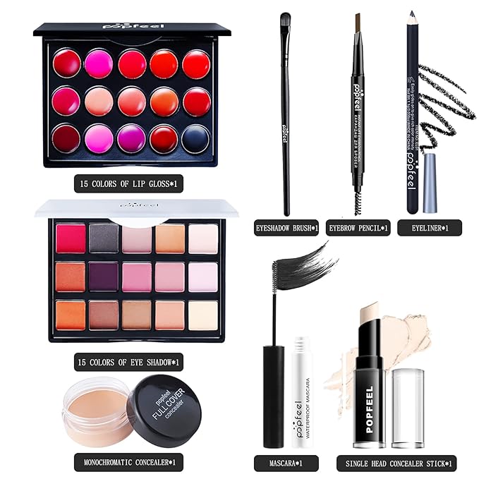 8PCS Colors Professional make up set, All in