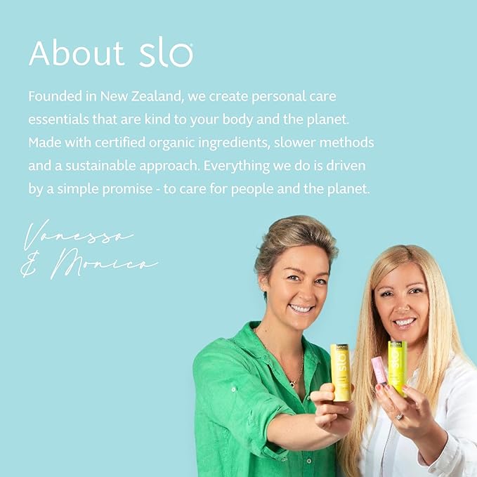 Slo | Natural Lip Balm - All Natural Ingredients, Vegan & Cruelty Free, Hydrating & Soothing, Plastic Free, Paper Packaging | Vanilla + Cacao, (0.28oz/8g)