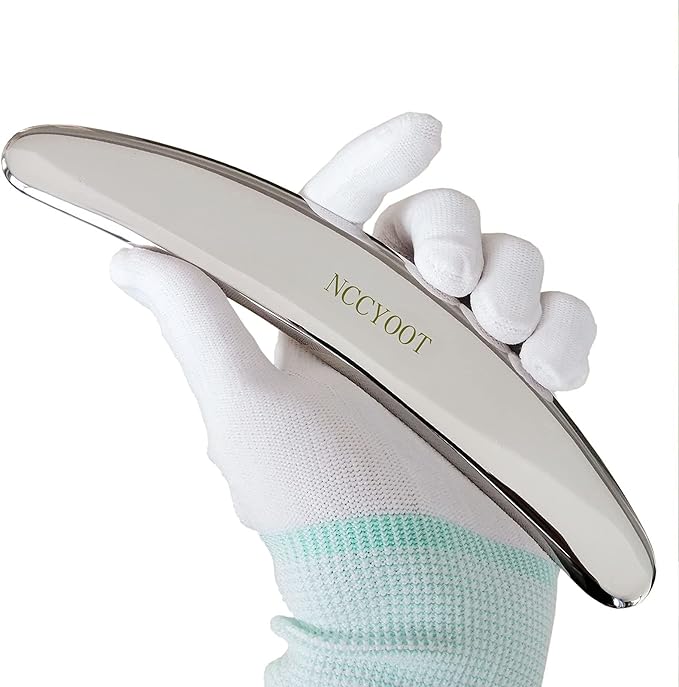 Gua sha Tool gua sha Stainless Steel iastm Tool Gussha Massage Tool Muscle Scraping Tool for Soft Tissue Therapy and Reduce Arms,Back, Legs, Neck Muscle Pain(zly)………