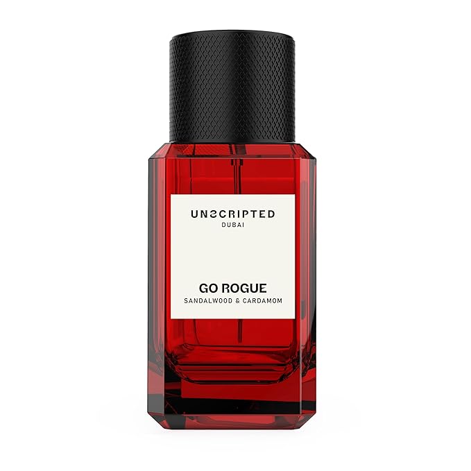 Unscripted Go Rogue - Bold and Unique Perfume for Men - Long-Lasting Men Perfume with Cardamom, Sandalwood and Vetiver for Free Spirits - 1.7 oz