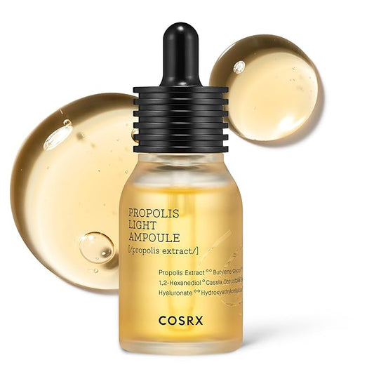 COSRX Propolis Ampoule, Glow Boosting Serum for Face with 73.5% Propolis Extract, 1.01fl.oz/30ml, Hydrating Essence for Sensitive Skin, Fine Lines, Uneven Skintone, Korean Skincare, Stocking Stuffers