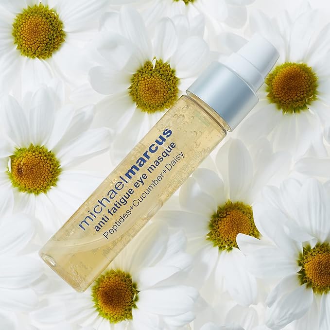 Michael Marcus Anti Fatigue Eye Masque - Intensive Peptide Complex Targeting Under Eye Bag Volume & Darkness - Natural Cruelty-Free -(1oz Bottle)