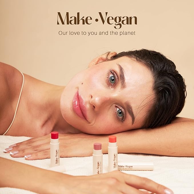 Vegan Tinted, Lip Moisturizer Gifts Sets Animals