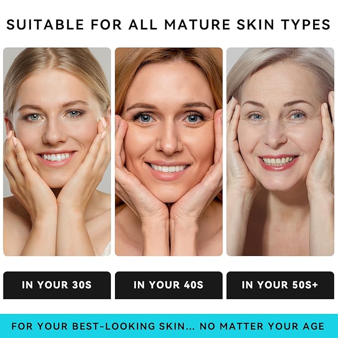 Retinol, Collagen & Hyaluronic Acid Face Cream - Anti-Aging Moisturizer for Face, Neck & Décolleté - Deep Nourishing, Firming & Wrinkle Reduction - Day & Night Use, 1.7 fl.oz.