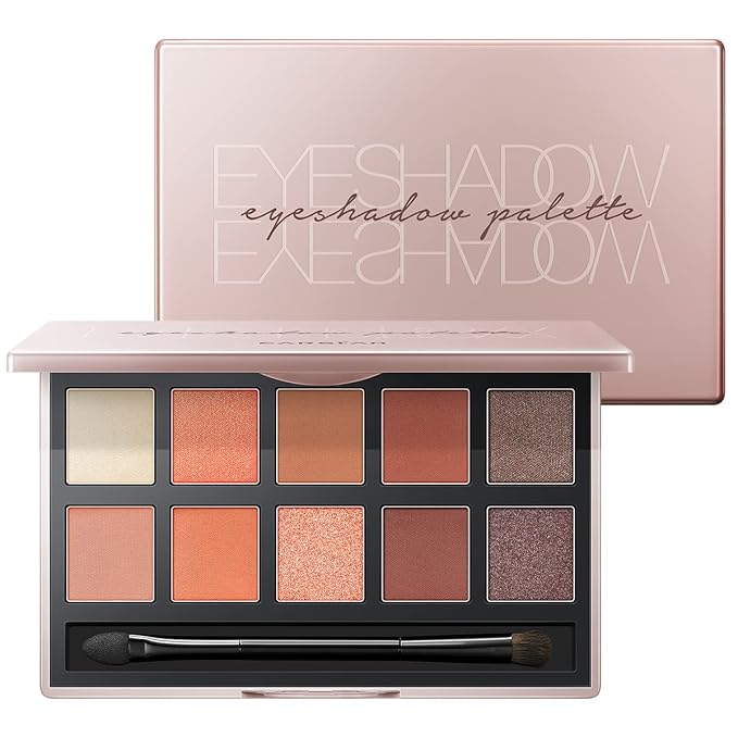 10 Color Eyeshadow Palette, Matte, Shimmer, Glitter Pigment