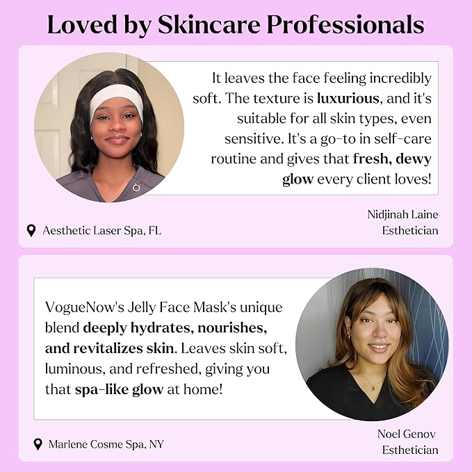 Jelly Face Mask for Facials - Lavender Hydrating, Brightening & Nourishing Jelly Mask with Free Jade Roller & Spatula | Professional Hydrojelly Masks | Christmas Gifts for Women, Gifts for Women